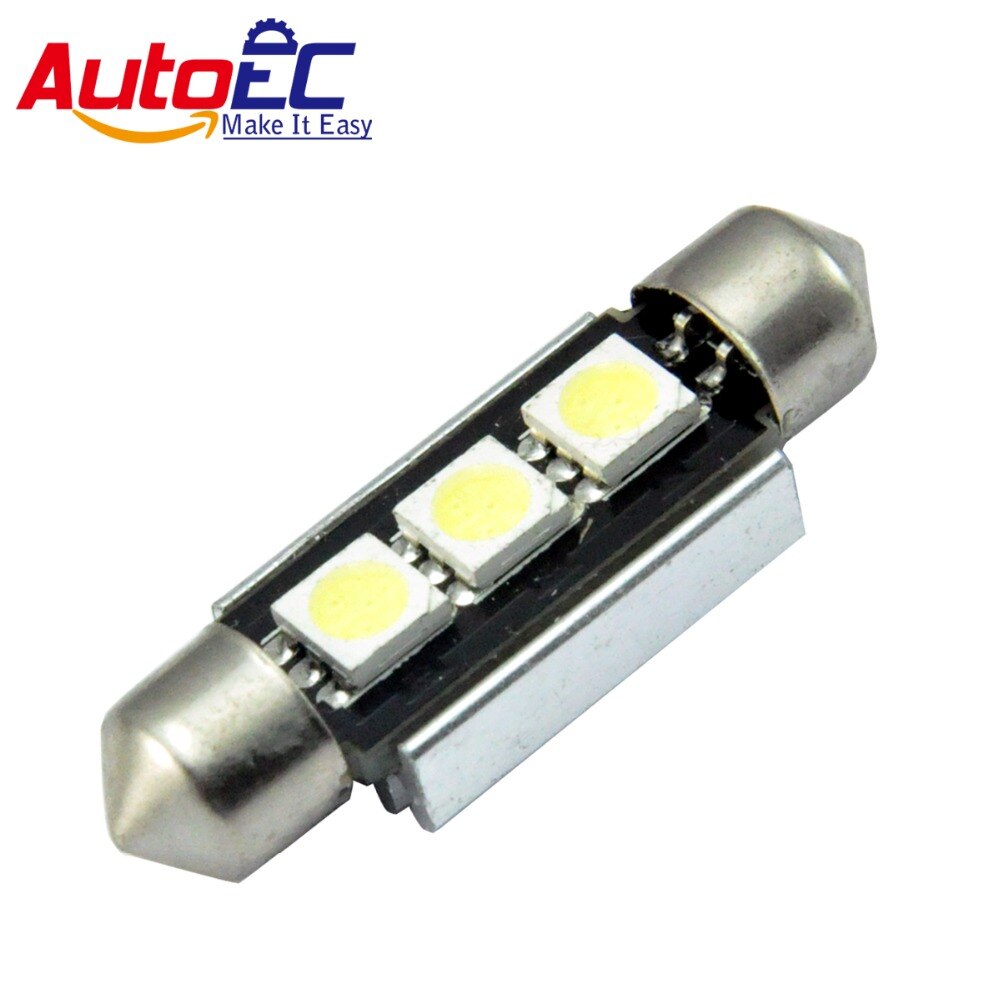 AutoEC 10x Festoon C5W 3 SMD 5050 LED Canbus no error 36mm 39mm 42mm ڵ  г    LK16